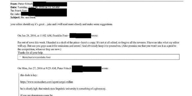 Slate writer submitted draft of 2016 story on Trump to Clinton-backed Fusion GPS for edits: Email Slate writer submitted draft of 2016 story on Trump to Clinton-backed Fusion GPS for edits: Email