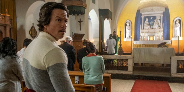 Mark Wahlberg said the message in "Father Stu" was clear: "God's not going to give up on you."