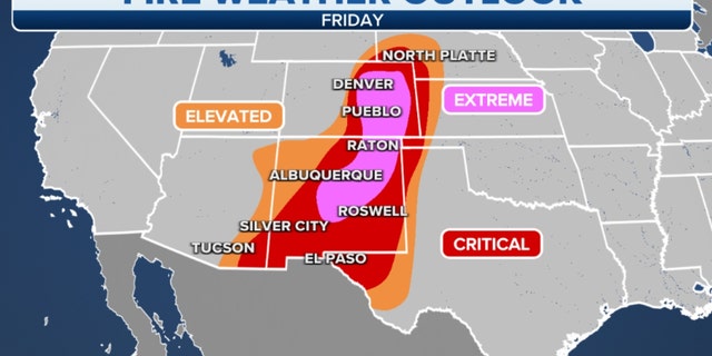 Friday fire weather outlook