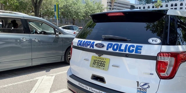 Tampa Police vehicle in downtown Tampa, Fl.