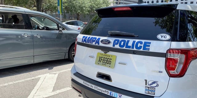 Tampa Police vehicle in downtown Tampa, Fl.