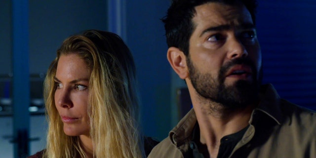 Kelly Greyson and Jesse Metcalfe in "Fortress: Sniper's Eye."