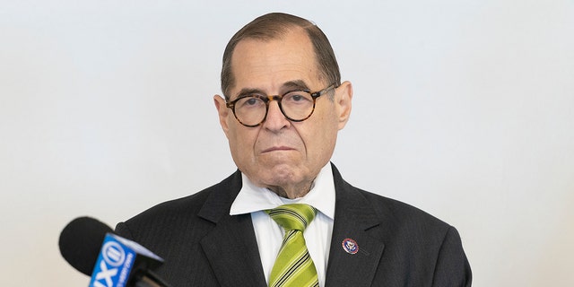 Rep. Jerry Nadler during a press conference on expanded Child Tax Credit (CTC) at Ted Weiss Federal Building.
