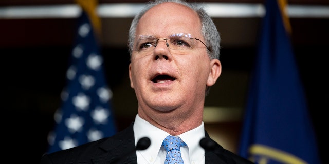 Rep. Brett Guthrie speaks during the House Republican Conference news conference in the Capitol on Feb. 8, 2022.