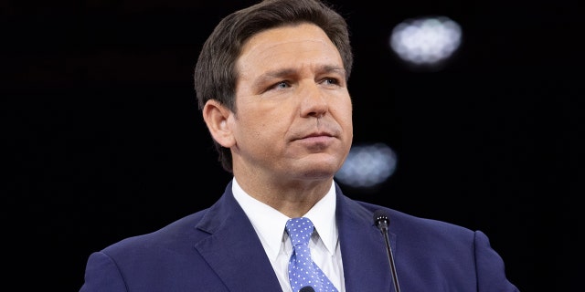 Florida Gov. Ron DeSantis speaks during the Conservative Political Action Conference.