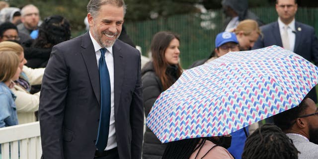 Hunter Biden, the son of US President Joe Biden, is seen during the annual White House Easter Egg Roll on the South Lawn of the White House in Washington, DC on April 18, 2022.