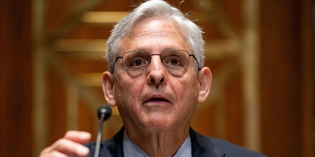 Attorney General Merrick Garland answers questions during a Senate Appropriations Subcommittee on Commerce, Justice, Science, and Related Agencies hearing to discuss the fiscal year 2023 budget of the Department of Justice at the Capitol in Washington, DC, on April 26, 2022.