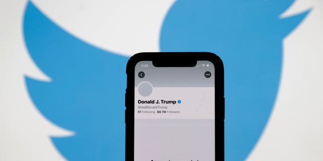 SAN ANSELMO, CALIFORNIA - JANUARY 08: The suspended Twitter account of U.S. President Donald Trump appears on an iPhone screen on January 08, 2021 in San Anselmo, California. Citing the risk of further incitement of violence following an attempted insurrection on Wednesday, Twitter permanently suspended President Donald Trump’s account. (Photo Illustration by Justin Sullivan/Getty Images)