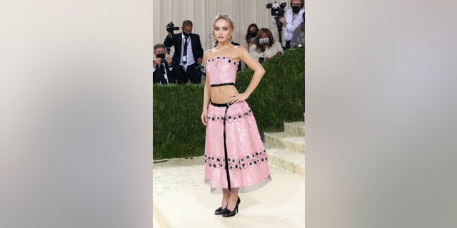 Lily-Rose Depp's appearances – and outfit choices – at the Met Gala made waves. The star is pictured here in 2021 at the Met Gala. 