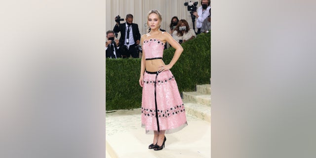 Lily-Rose Depp's appearances – and outfit choices – at the Met Gala made waves. The star is pictured here in 2021 at the Met Gala.