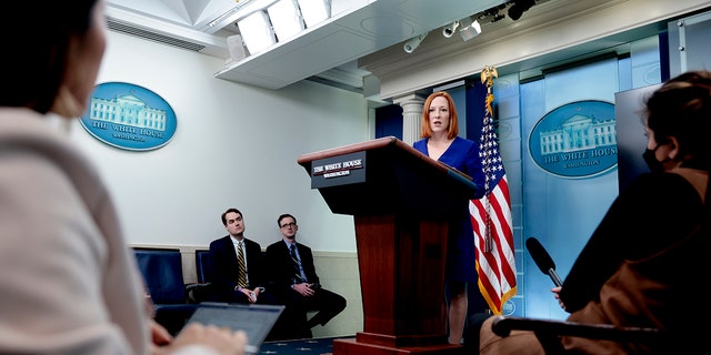 Psaki spoke to reporters about a range of topics including the recent March jobs report. Psaki is reportedly planning to leave her position for an on-air role at MSNBC.