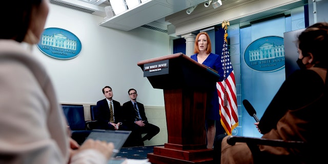 Psaki spoke to reporters about a range of topics including the recent March jobs report. Psaki is reportedly planning to leave her position for an on-air role at MSNBC.