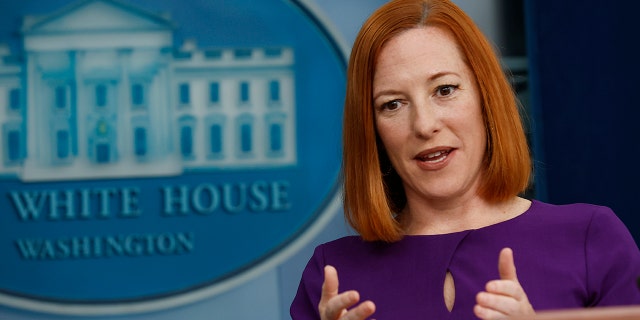 White House Press Secretary Jen Psaki talks to reporters during the daily news briefing in the Brady Press Briefing Room at the White House on April 5, 2022 in Washington, DC.