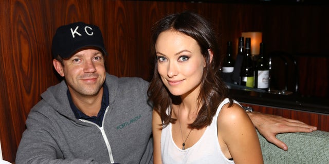 Jason Sudeikis and Olivia Wilde are seen in 2012, nearly one year into dating.
