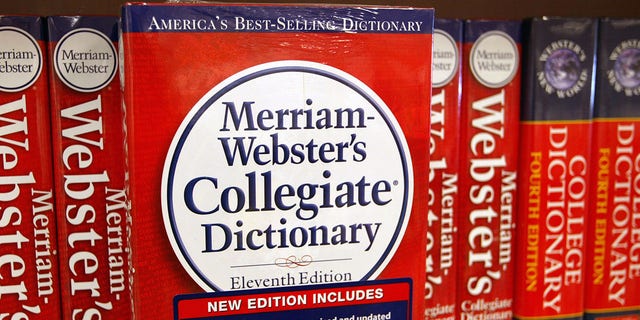 A Merriam-Webster's Collegiate Dictionary is displayed in a bookstore November 10, 2003 in Niles, Illinois. 