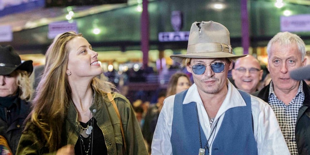 Johnny Depp and Amber Heard at Rodeo Austin in 2014.