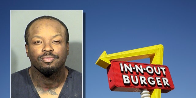 Murder suspect Emanuel Beccles and In-N-Out Burger in Las Vegas.