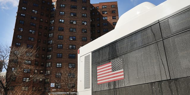 FILE – The public housing project the Farragut Houses stand in Brooklyn on March 16, 2017, in New York City.