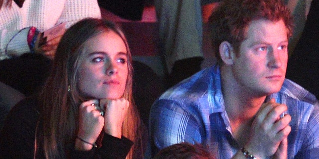 Cressida Bonas and Prince Harry attend We Day UK, a charity event to bring young people together at Wembley Arena on March 7, 2014, in London. 