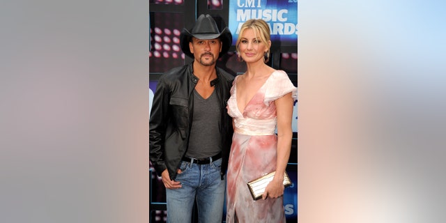 Tim McGraw and Faith Hill attend the 2010 CMT Music Awards at the Bridgestone Arena on June 9, 2010, in Nashville, Tennessee.