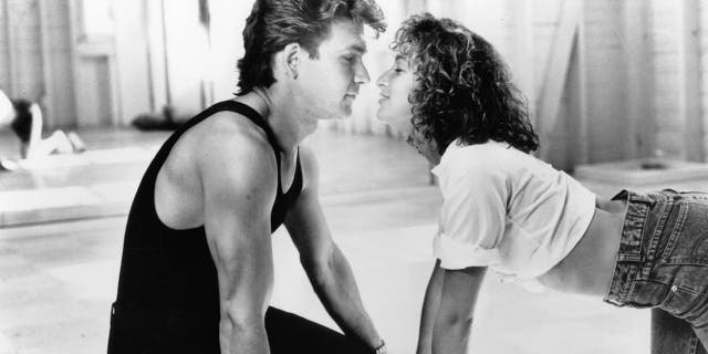 Patrick Swayze and Jennifer Grey in a scene from the film "Dirty Dancing," 1987.
