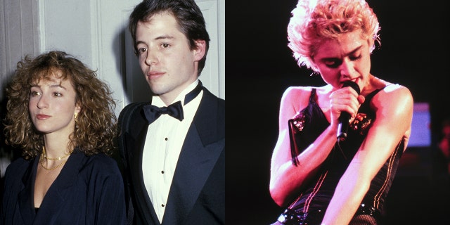 Jennifer Grey said Madonna told her she wrote "Express Yourself" about her breakup with Matthew Broderick.