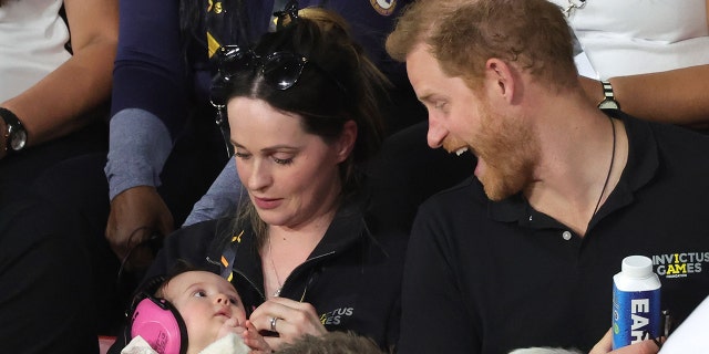 Prince Harry, Duke of Sussex, attends the indoor rowing event during the Invictus Games on April 20, 2022, in The Hague, Netherlands.