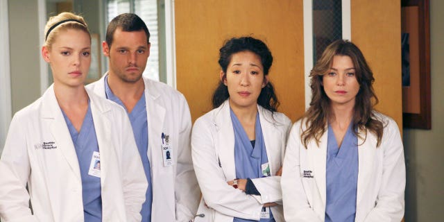 The cast of "Grey's Anatomy" in the episode "Six Days."