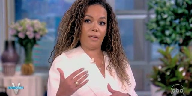 "The View's" Sunny Hostin claimed on the show's April 14, 2022 broadcast that former President Donald Trump "ran the country into the ground." (Screenshot/ABC)