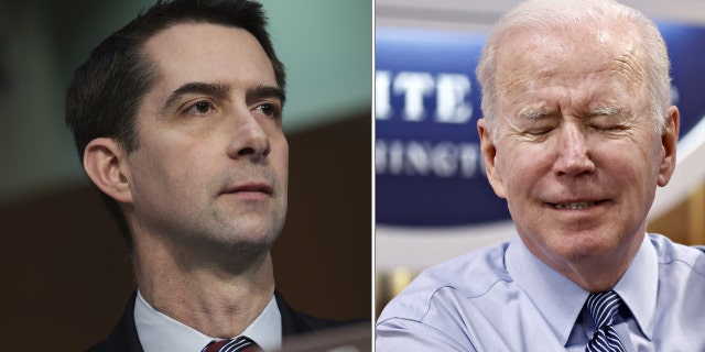 Sen. Tom Cotton, R-Ark., called for "firmer action" against China on Sunday as President Biden visits Asia.