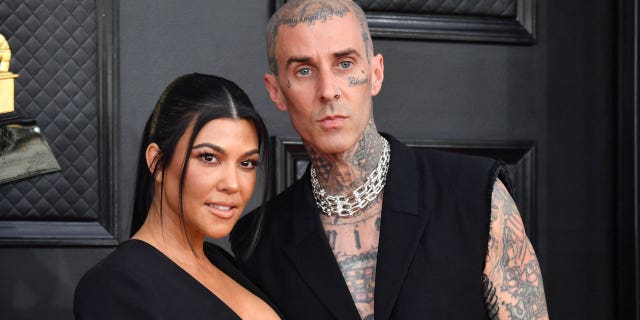 Kourtney Kardashian and Travis Barker.