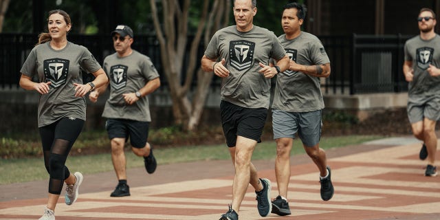 People participating in Travis Manion Foundation's annual Manion WOD to honor the nation's fallen heroes.