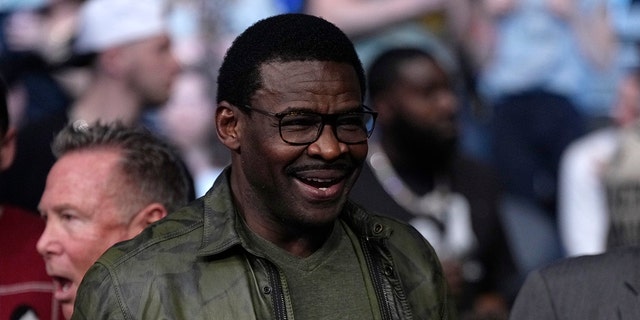Former Dallas Cowboys receiver and Hall of Famer Michael Irvin is seen in attendance during the UFC 272 event on March 5, 2022 in Las Vegas.