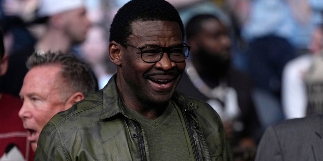 Former Dallas Cowboys receiver and Hall of Famer Michael Irvin is seen in attendance during the UFC 272 event on March 5, 2022 in Las Vegas.