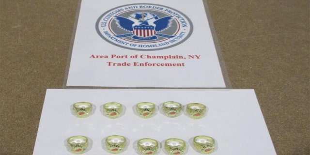 Counterfeit NHL 1936 Detroit Red Wings Stanley Cup rings seized at the Port of Champlain, N.Y.