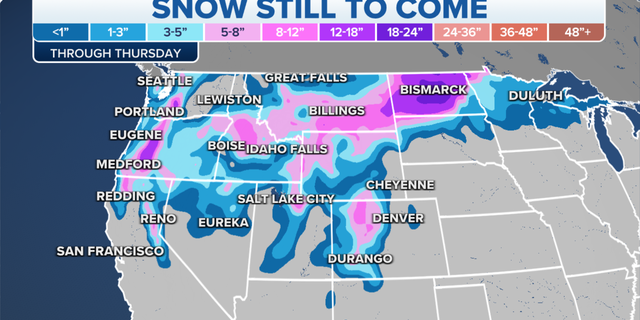 Northwest snow still to come