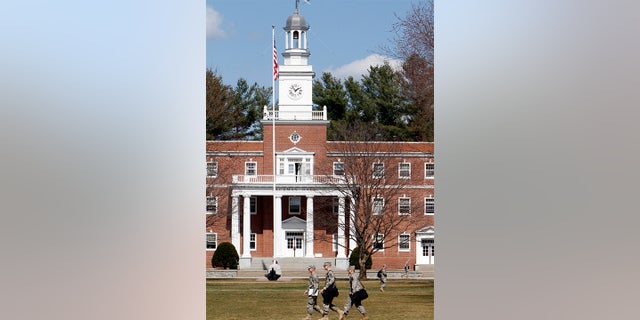 In this March 21, 2012 photo, cadets cross the parade ground at Norwich University in Northfield, Vt. Norwich University is the nation's oldest private military academy.