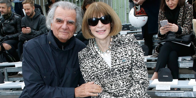 Patrick Demarchelier and Anna wintour attend the Chanel show as part of the Paris Fashion Week Womenswear Fall/Winter 2017/2018.