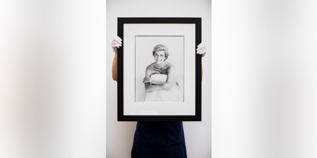 Patrick Demarchelier's Princess Diana goes on view as part of Sotheby's Made In Britain sale at Sotheby's on March 15, 2019 in London, England. 