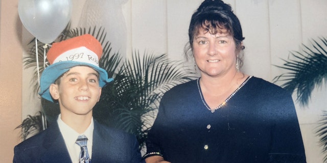 Taylor of Florida with his mother in his youth. 