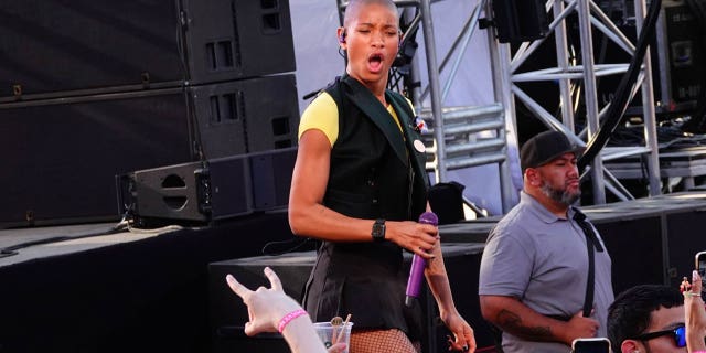 Willow Smith performs at Revolve Festival in California.