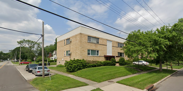 The apartment building in Cincinnati where Tammy Wiley and Kayle Taylor lived. 