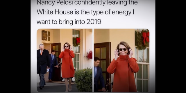 One of the memes the PBS documentary "Pelosi's Power" included in their film.