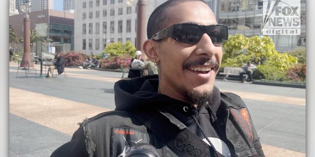 Santi speaks with WHD News Digital at Union Square in San Francisco.