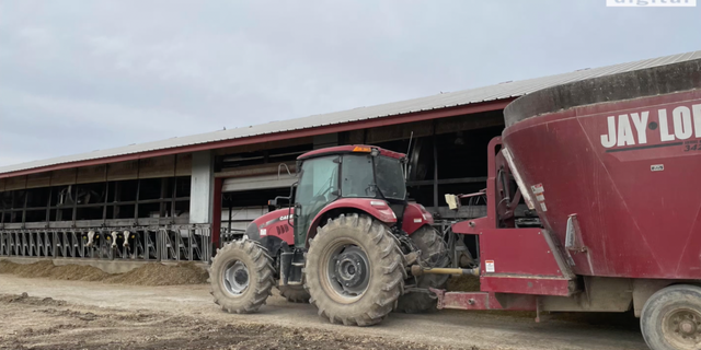 Chris Pollack, co-owner of Pollack-Vu dairy farm tells Fox News fuel costs have more that doubled (Megan Myers/Fox Digital)