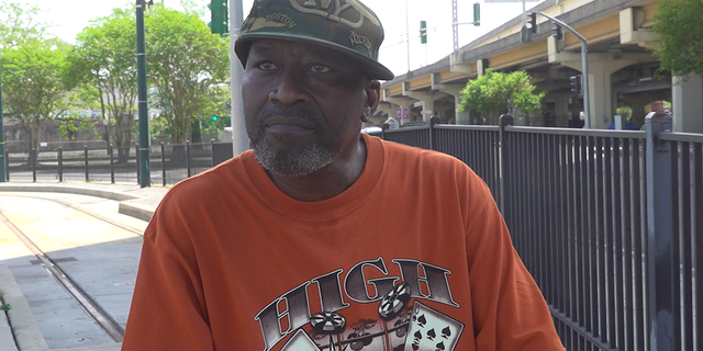 Darrell Gibson, 55, has been living on the streets of New Orleans for over three weeks.