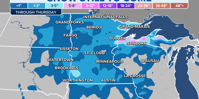 Midwestern snow to come