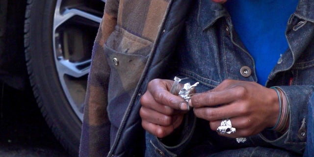 Open drug use seen on the streets in San Francisco's Tenderloin District.