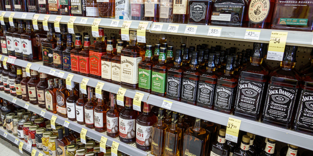 Florida, Miami Beach, Walgreens liquor store, Jack Daniel's, whiskey