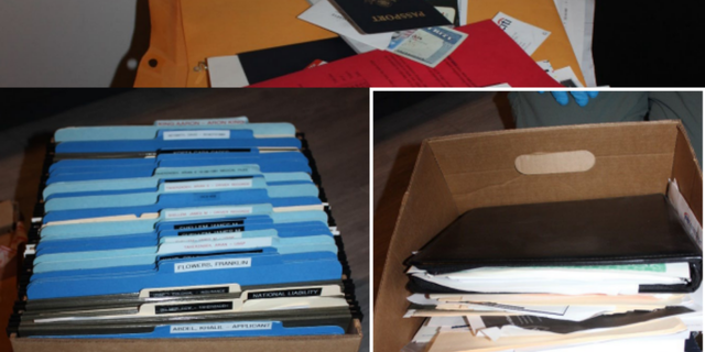 A court filing by prosecutors on Friday states that "a box of documents with profiles of individual people" and "a binder containing a list of residents, apartment numbers, and contact information" were found when federal agents executed the search warrant.